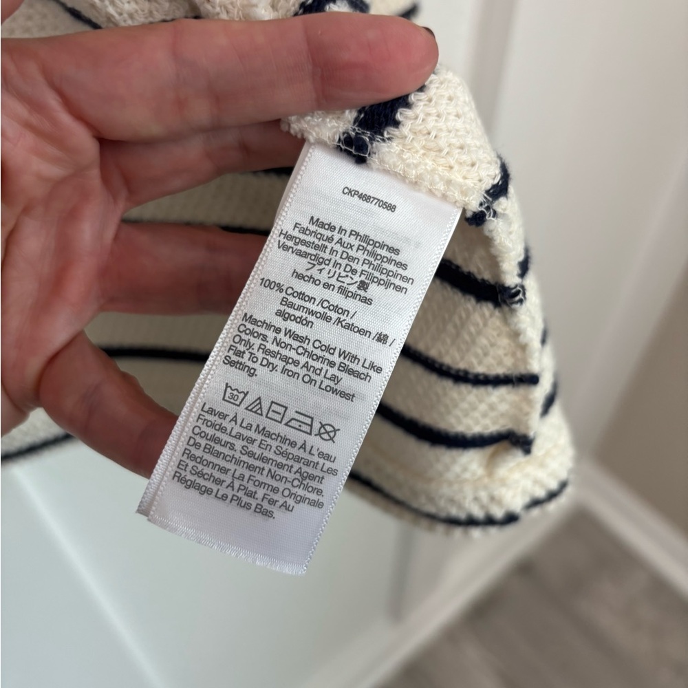 Madewell Navy and Cream Striped Knit - Picture 13 of 16